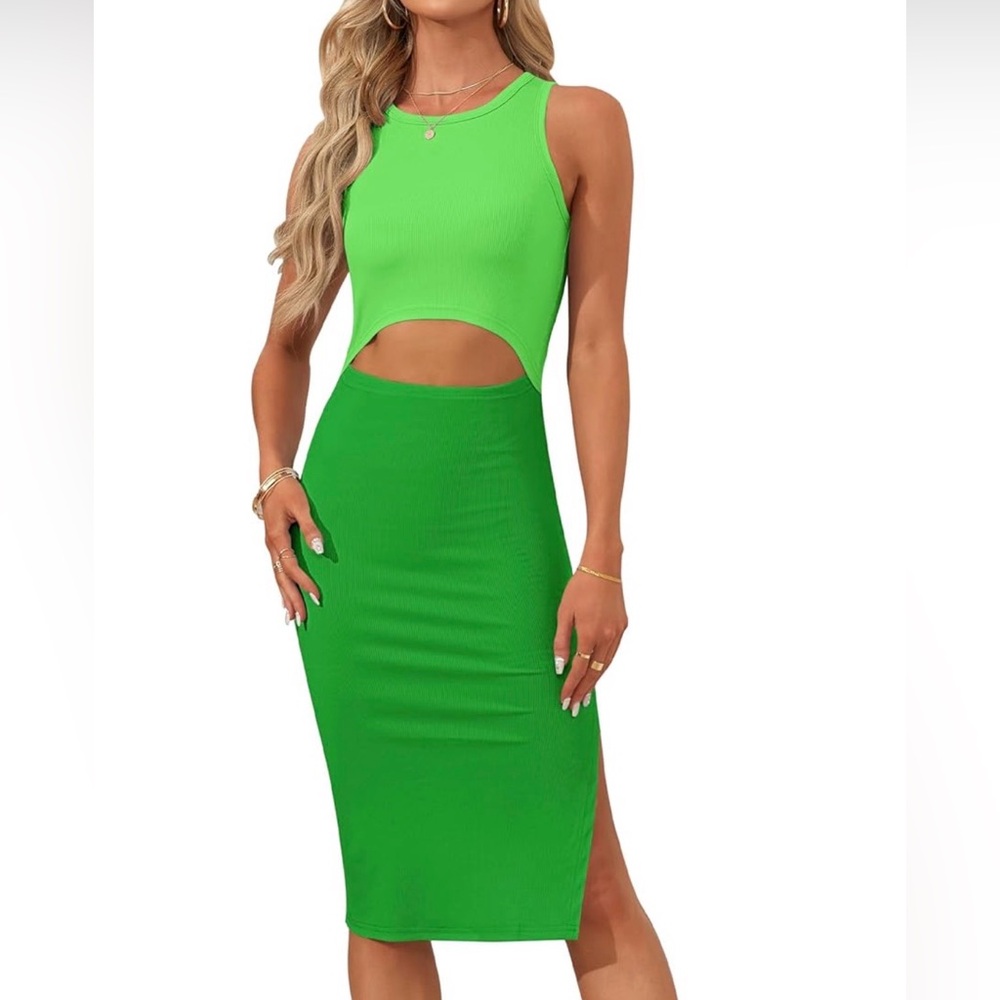 Vibrant Green Dress